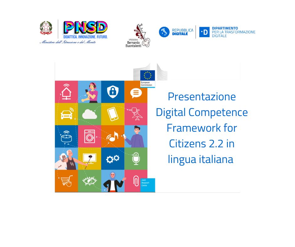 Presentazione Digital Competence Framework for Citizens 2.2 in lingua italiana