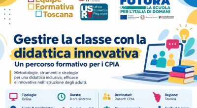 Gestire la classe con la didattica innovativa: un percorso formativo per i CPIA (EFT Toscana)